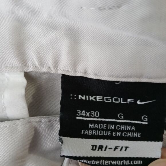 Nike Golf Cream Golf Pants Size 34×30 - Picture 6 of 7